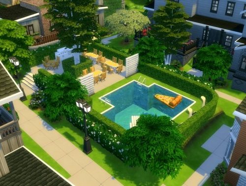 Primavera Village | 6 houses in 1 lot by iSandor at Mod The Sims