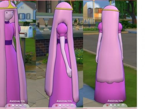 Princes Bubblegums Head, Hair and Dress by swordX at Mod The Sims