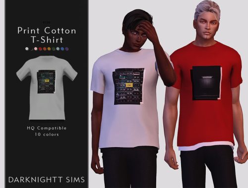 Print Cotton T-Shirt