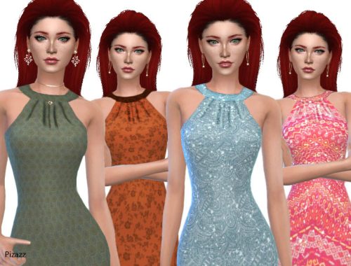 Printed Pencil Dress