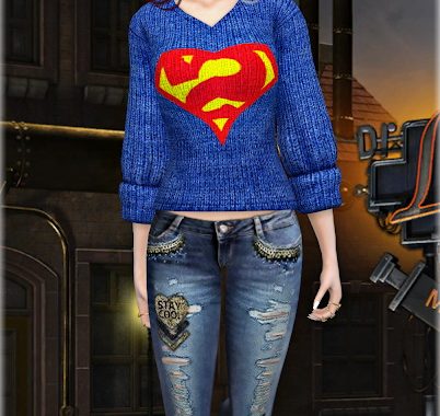 Printed sweaters at Jenni Sims
