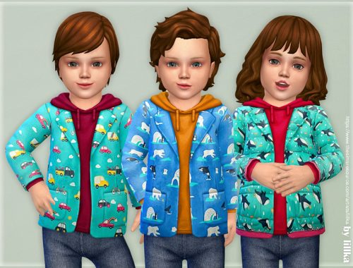 Printed Toddler Jacket 03