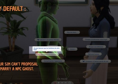 Proposal or Marry NPC Ghost by Nova JY at Mod The Sims