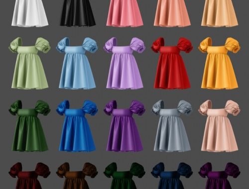 Puff mini dress at MMSIMS