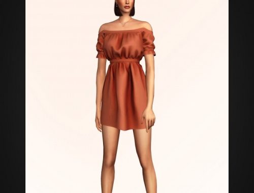 Puff Sleeve Off Shoulder Dress at Gorilla