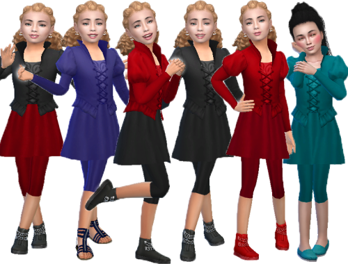 Puff sleeve suit (Base game)