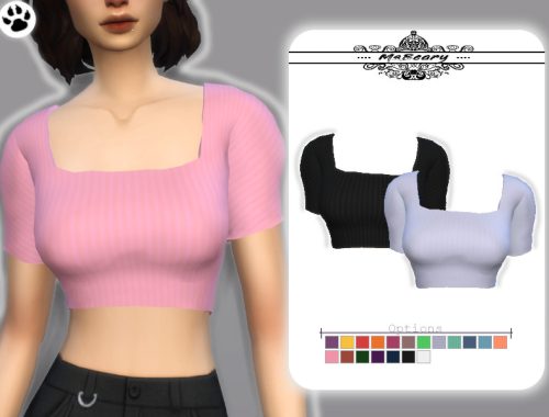 Puffy Sleeve Striped Top