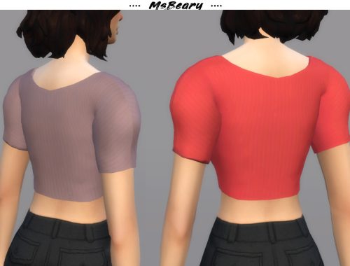 Puffy Sleeve Striped Top
