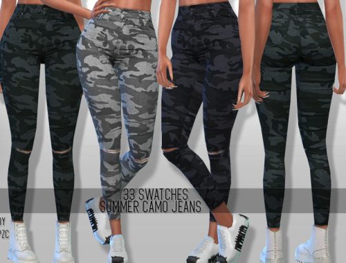PZC-Summer Camo Jeans