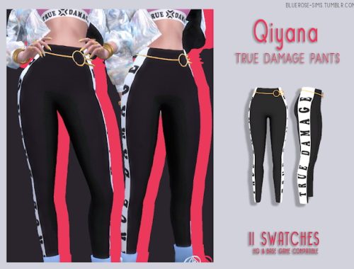Qiyana True Damage set at BlueRose-Sims