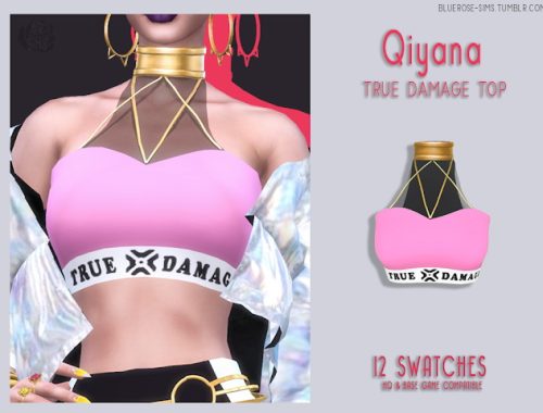 Qiyana True Damage set at BlueRose-Sims