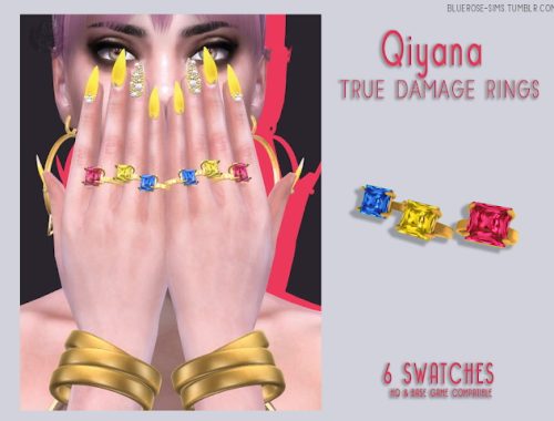 Qiyana True Damage set at BlueRose-Sims