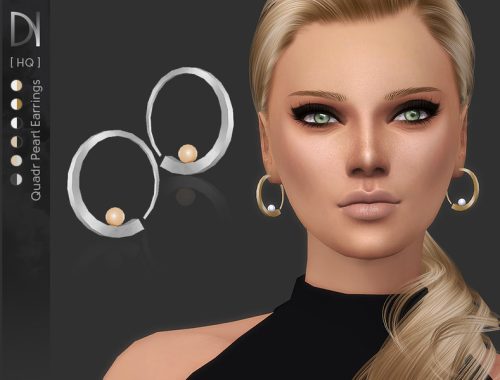 Quadr Pearl Earrings