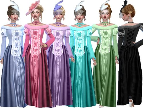 Queen Gown recolor (Get famous)