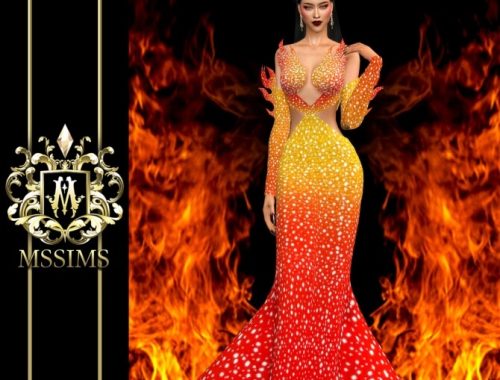 QUEEN OF FIRE DRESS at MSSIMS