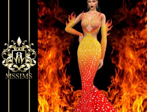 QUEEN OF FIRE DRESS at MSSIMS