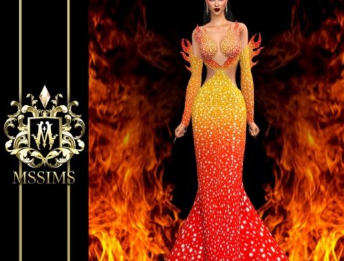 QUEEN OF FIRE DRESS at MSSIMS