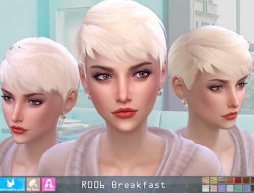 R006 Breakfast hair (P) at Newsea Sims 4
