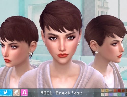 R006 Breakfast hair (P) at Newsea Sims 4