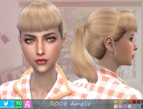 R008 Amelie hair (P) at Newsea Sims 4