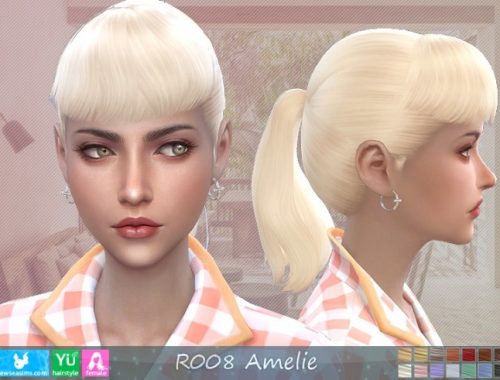 R008 Amelie hair (P) at Newsea Sims 4
