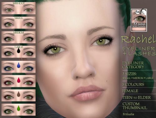 Rachel - eyeliner + lashes