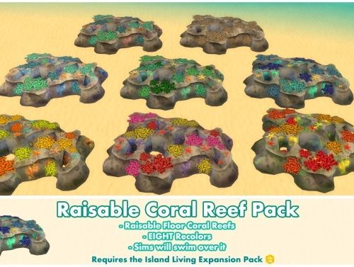 Raisable Coral Reef Pack by Bakie at Mod The Sims
