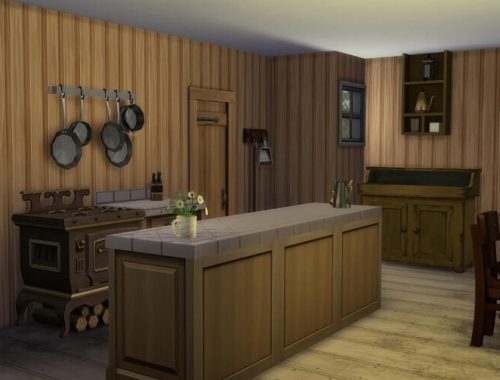 Rallarbrakka (The workers’ barrack) at KyriaT’s Sims 4 World