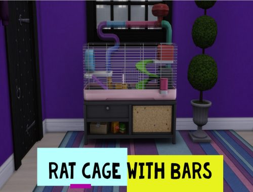 Rat Cage with Bars-REQUIRES MY FIRST PET