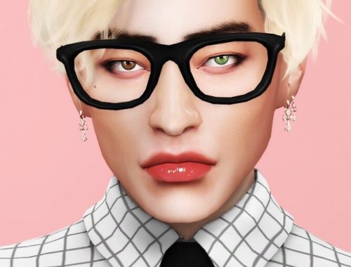 RAYMOND Glasses (Solid + Transparent) at Praline Sims
