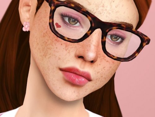 RAYMOND Glasses (Solid + Transparent) at Praline Sims
