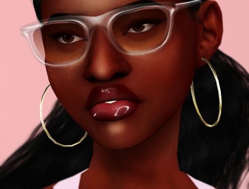 RAYMOND Glasses (Solid + Transparent) at Praline Sims
