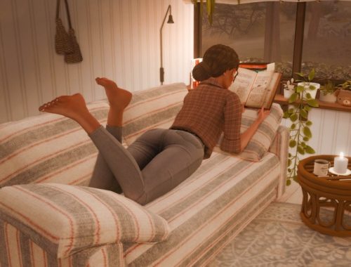 Reading a Book Poses at Katverse