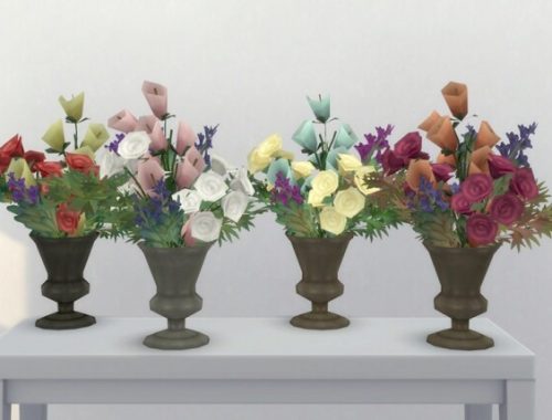 Realm Of Magic flower vase by Pocci at Garden Breeze Sims 4