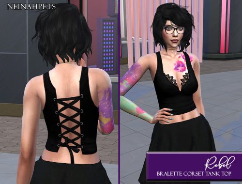 Rebel - Bralette Corset Tank Top