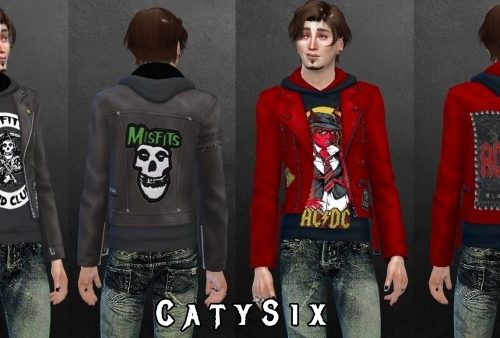 Rebel Wear V1 (M) 5 Rocker Hoodies at CatySix