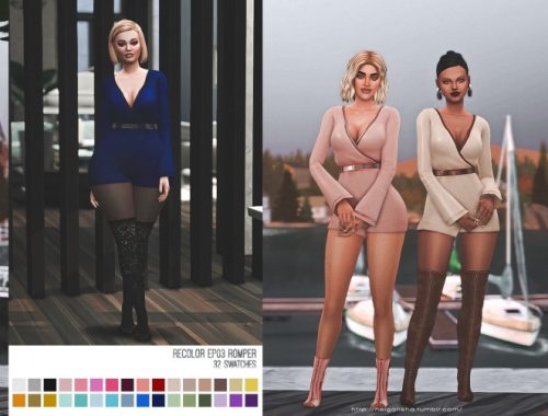 Recolor EP03 Romper at Helga Tisha