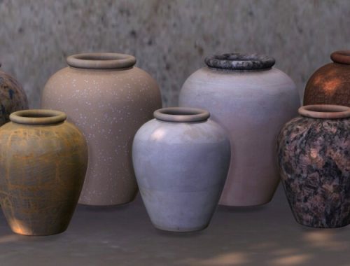 Recolors of Binh Bowl, Short Vase and Vase with Branches at Riekus13