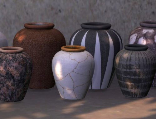 Recolors of Binh Bowl, Short Vase and Vase with Branches at Riekus13