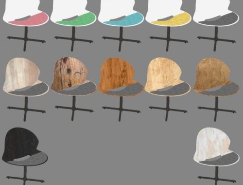 Recolors of nordica-sims Frederica office chair and desk at Riekus13