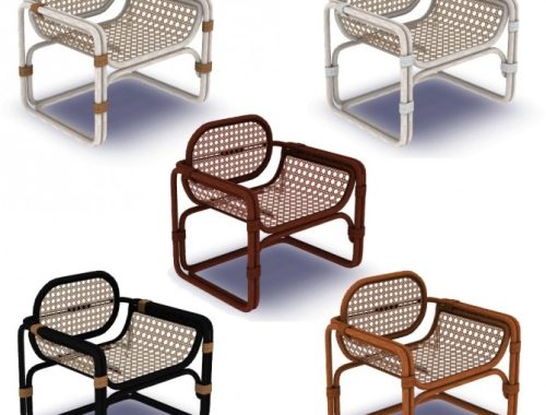 Recolors of Sanoysims Marte lounge chair, blanket and pillow at Riekus13