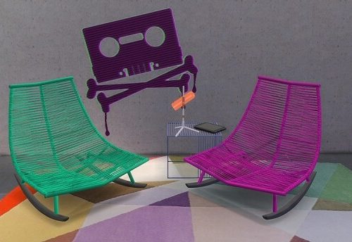 Recolors of Sundaysims’ Laze Rocking chair at Riekus13