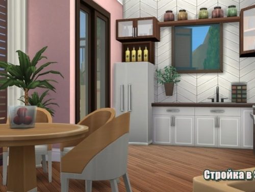 Red Modern house at Sims by Mulena
