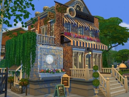 Red Roast Cafe CC Free by kiimy_2_Sweet at Mod The Sims