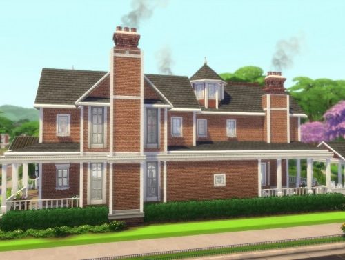 Red Victorian 2020 by CarlDillynson at Mod The Sims