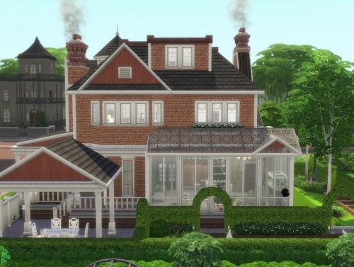 Red Victorian 2020 by CarlDillynson at Mod The Sims