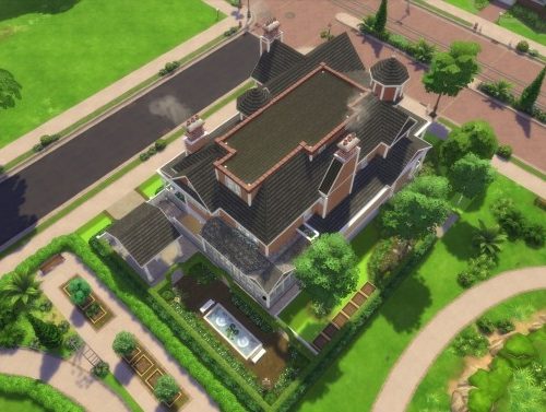 Red Victorian 2020 by CarlDillynson at Mod The Sims
