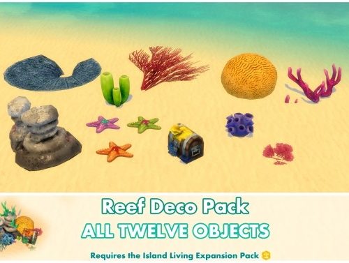 Reef Deco Pack by Bakie at Mod The Sims