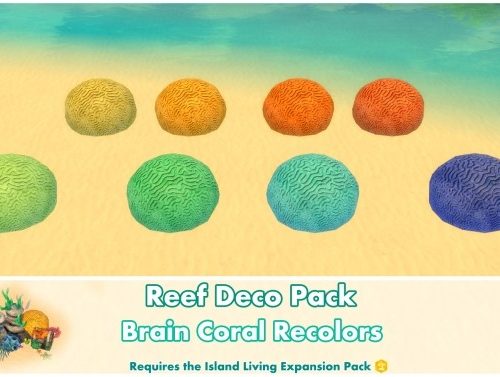 Reef Deco Pack by Bakie at Mod The Sims