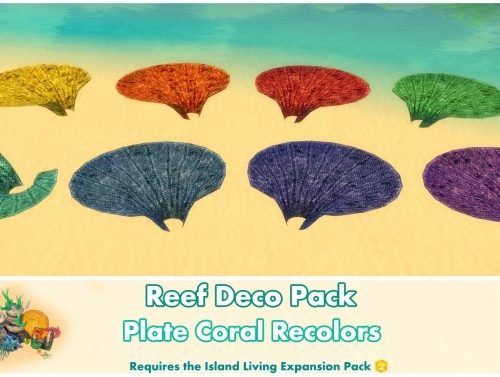 Reef Deco Pack by Bakie at Mod The Sims